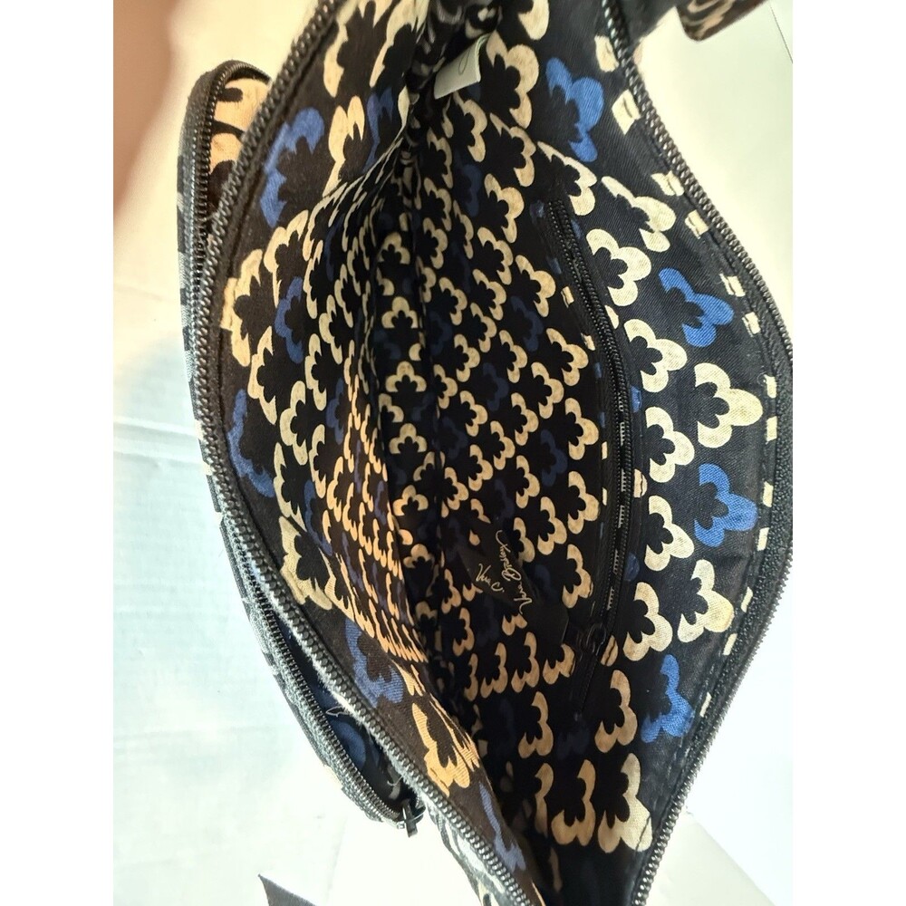 Vera Bradley Crossbody Canterberry Cobalt Quilted Cotton Fabric Bag - Picture 7 of 15